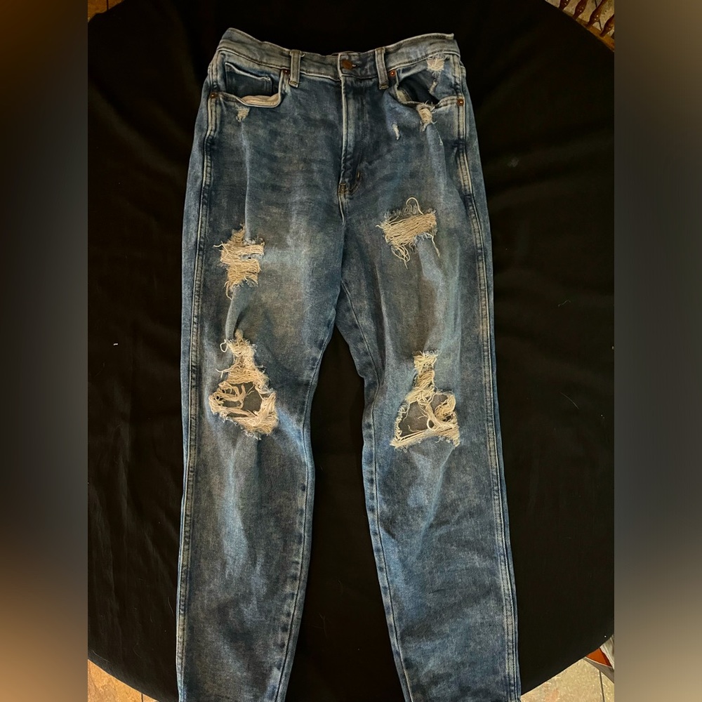 Arizona High Rise Curvy Mom Jeans